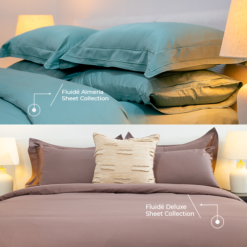 Fluide deluxe sheet collection vs. fluide almeria sheet collection