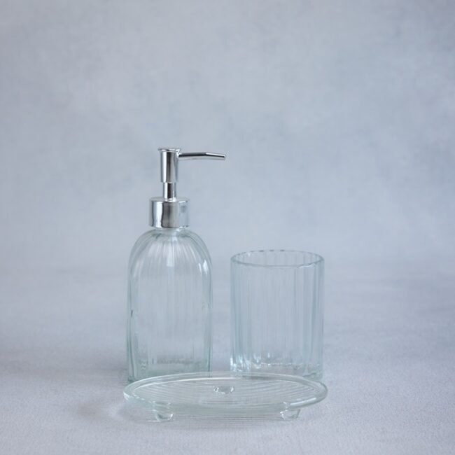 Clear Glass Set (Bathroom Accessory)
