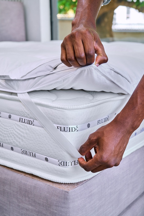 Lund Memory Mattress Topper side